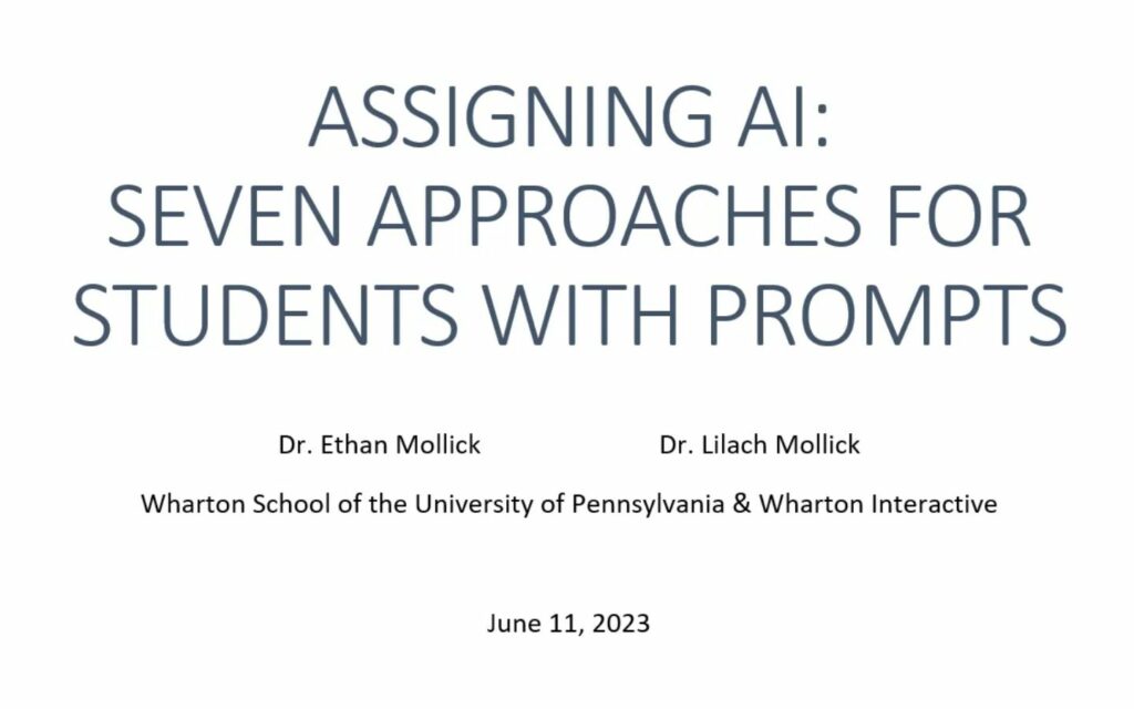 Assigning AI
